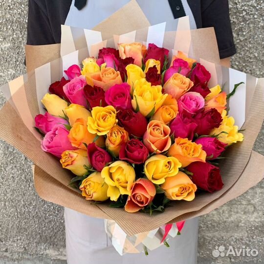 51 Роза букетом