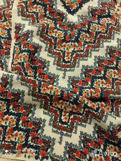 Шарфик платок шелковый