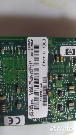 Cетeвая каpта nс364Т, 4-Pоrt, 436431-001, 435506-0