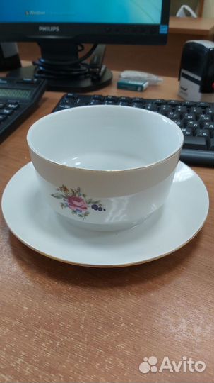 Сухарница фарфор чехословакия мейсенский букет