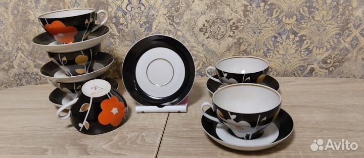 Чайная пара дулево 1960г СССР