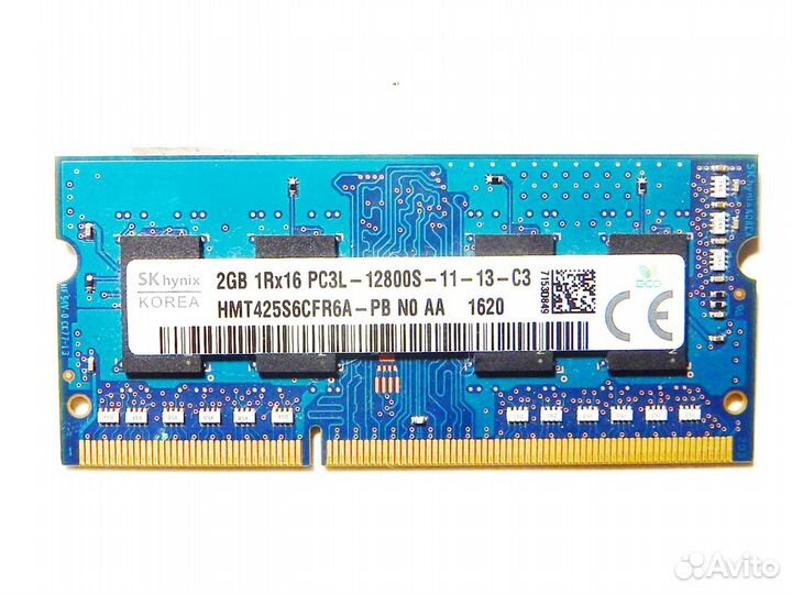 Hynix 2GB HMT425S6CFR6A-PB N0 AA 2GB 1Rx16 PC3L-12