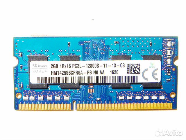 Hynix 2GB HMT425S6CFR6A-PB N0 AA 2GB 1Rx16 PC3L-12