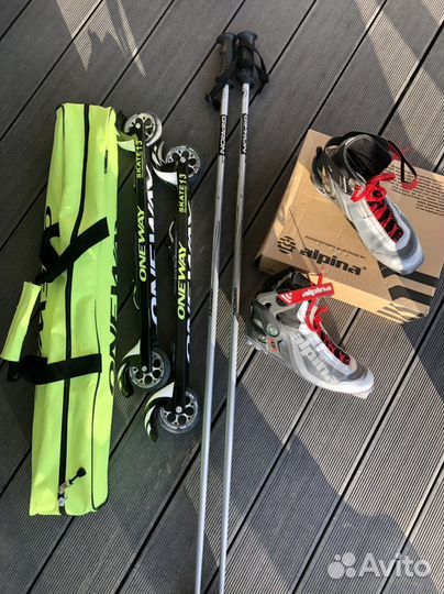 Лыжероллеры ONE WAY skate 13 полный комплект