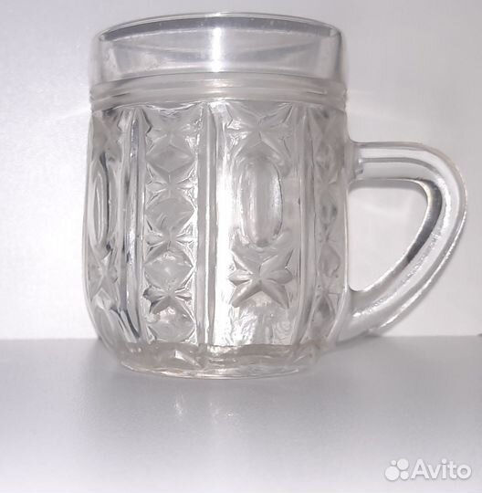 Советские хрустальные кружки. 150 мл, 3 шт