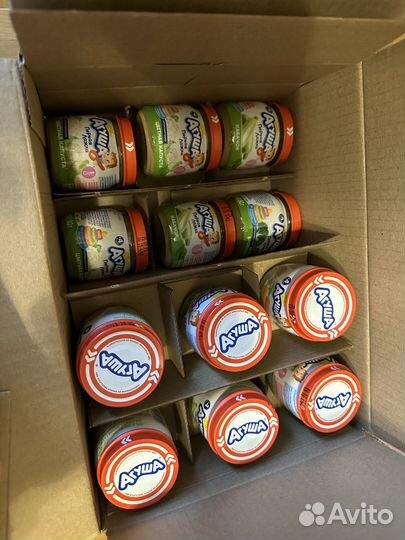 Детское питание 20 банок 80г