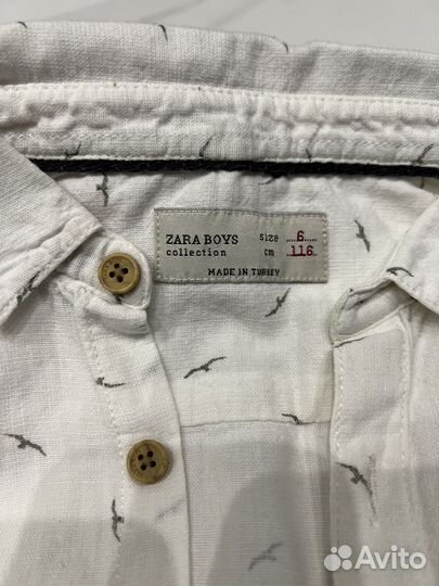 Рубашка zara, benetton