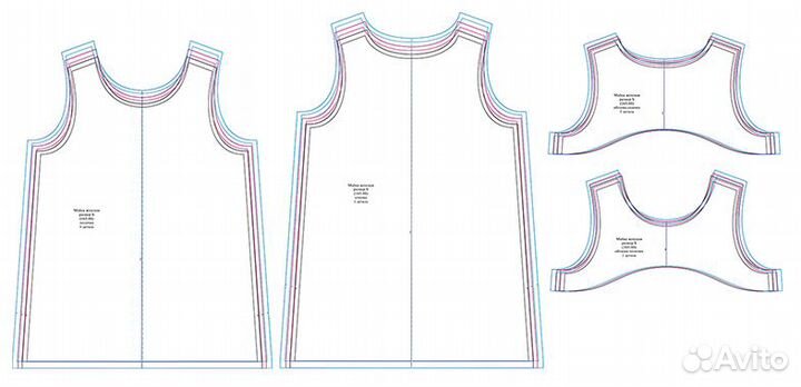 Конструктор одежды, изготовление и печать лекал