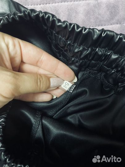 Шорты из эко кожи