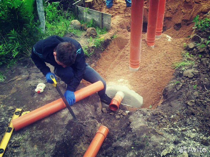 Установка септика байкал7