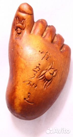 Статуэтка Стопа Будды - Нэцкэ Дерево Самшит ru*46