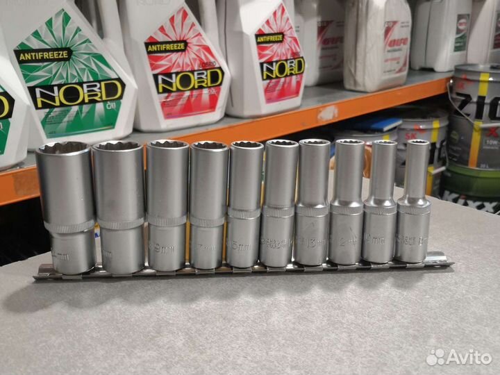 Набор головок высоких 10пр DR1/2