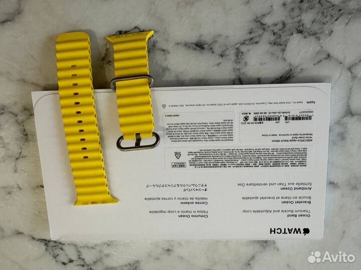 Ремешок Apple Watch 49mm Yellow Ocean Band