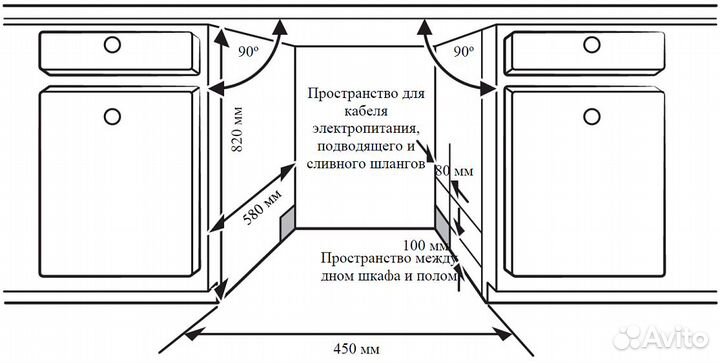 Посудомоечная машина weissgauff BDW 4533 Wi-Fi Inverter Autoopen