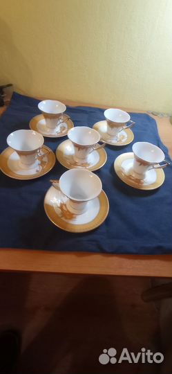 Сервиз дизайн Япония, ручная работа, Gold 24