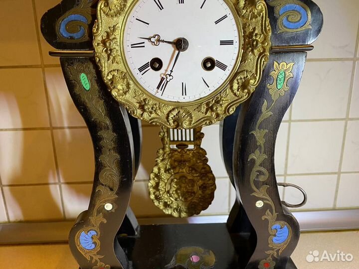 Старинные французские портальные часы с боем