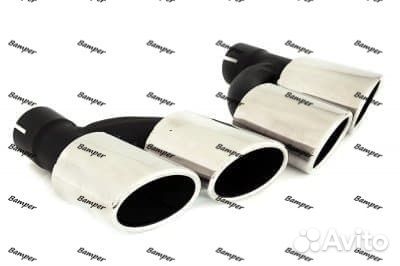 Насадки на глушители Audi S хром