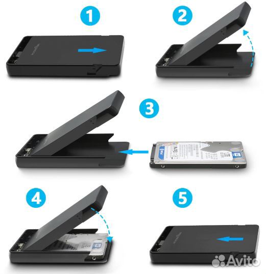 HDD BOX 2,5 дюймов SATA для USB 3,0