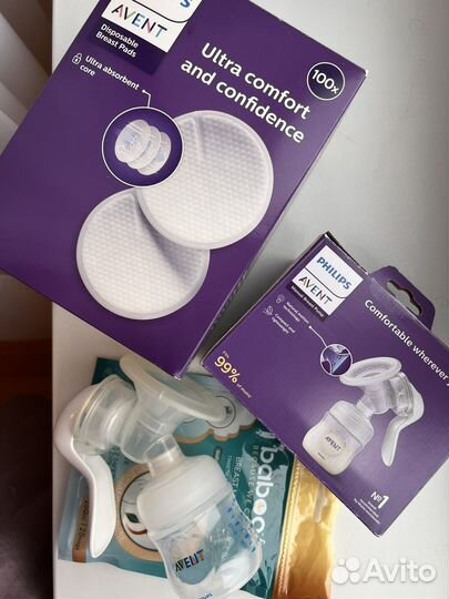 Молокоотсос philips avent ручной набор