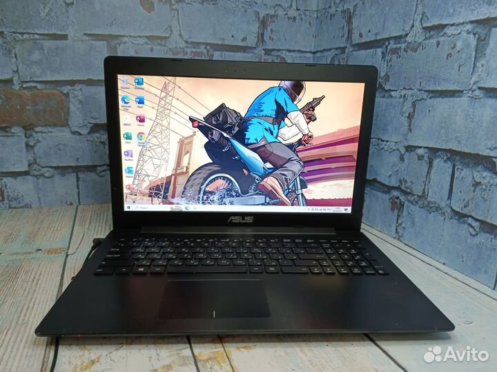 Ноутбук для учебы и офиса Asus intel/4Gb/300gb/HD