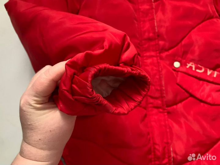 Пуховик на девочку евро зима демисезон 146