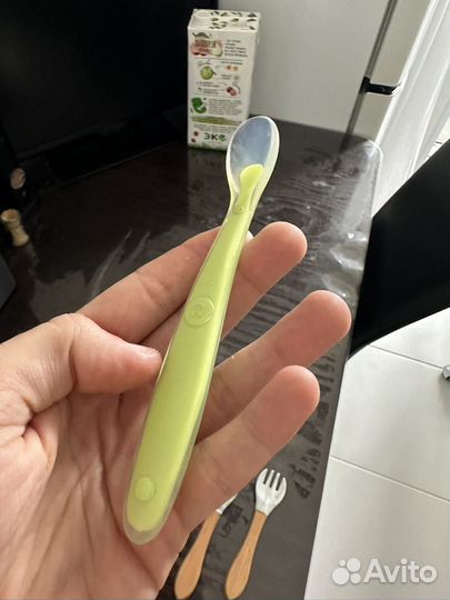 Ложка силиконовая детская