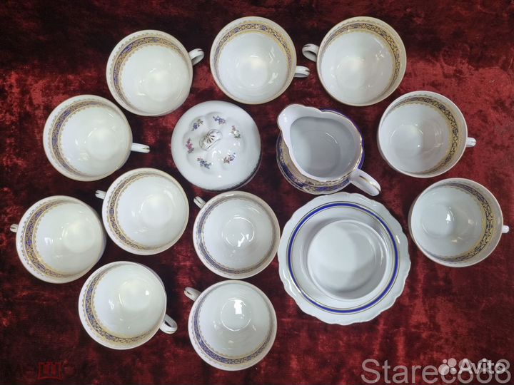 Сервиз Позолота Чехия ГДР Рига СССР