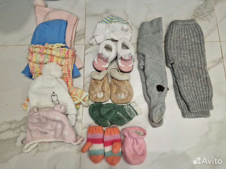 Детские вещи пакетом от 0 до года для девочки