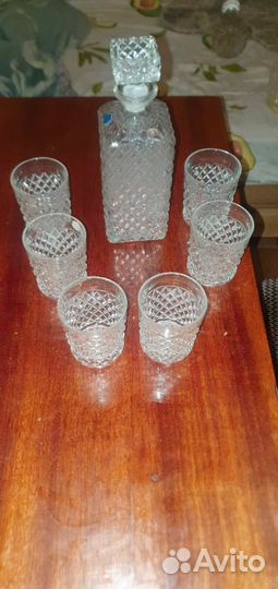 Хрустальный штоф богемия