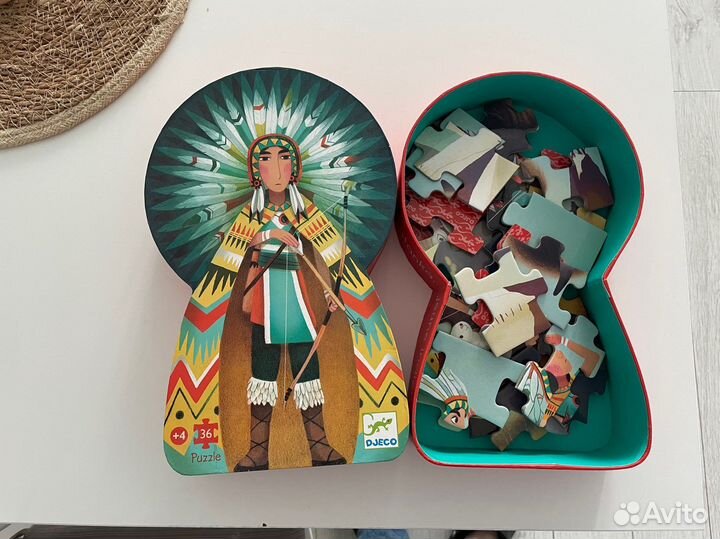 Пазл djeco джеко индеец 36 деталей