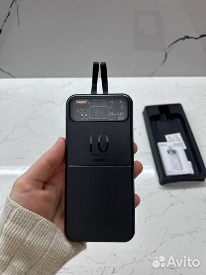 Повербанк Remax RPP-619 + Быстрая зарядка + Кабеля