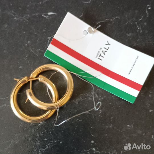 Новые серьги конго, Италия,26 см