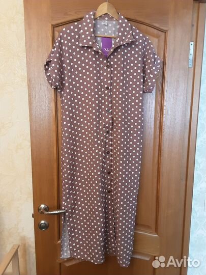 Платье в горох 50-52р