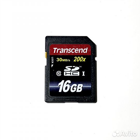 Карта памяти Transcend sdhc 16 Gb I 200X Class 10
