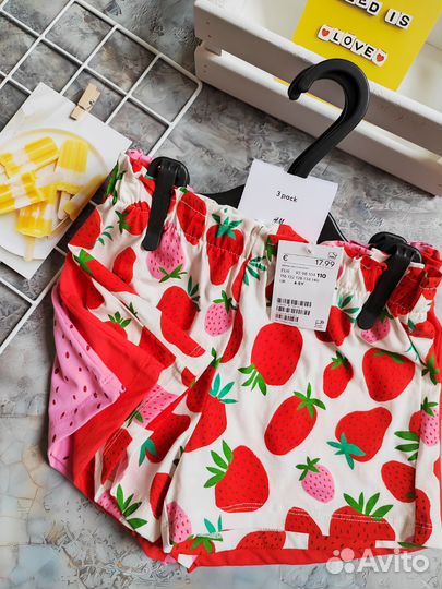 Шорты H&M 110 для девочки