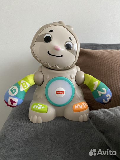 Игрушки fisher price ленивец, ежик и лось