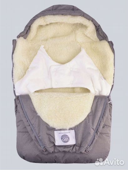 Конверт зимний для новорожденного