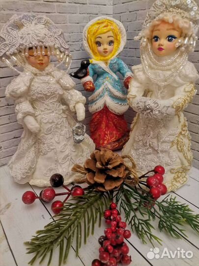 Ватная игрушка Снегурочка