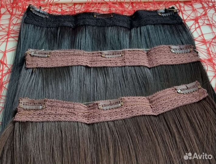 Волосы на леске, резинке