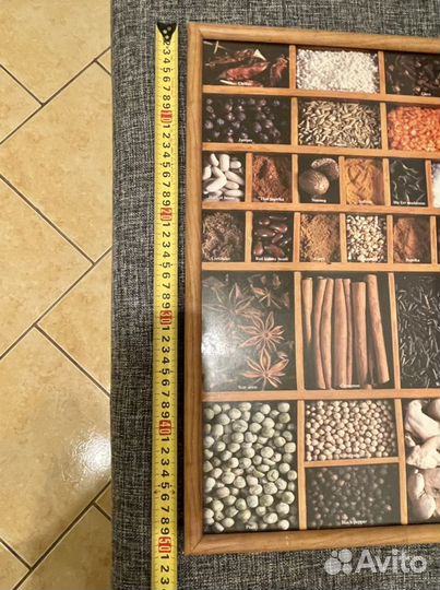 Панно / постер в деревянной раме под стеклом