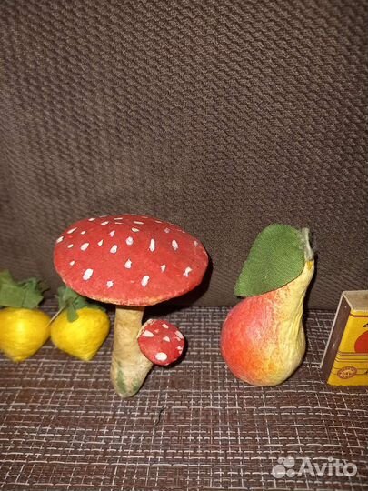 Елочные игрушки СССР ватные