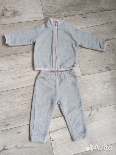 Теплый костюм для девочки