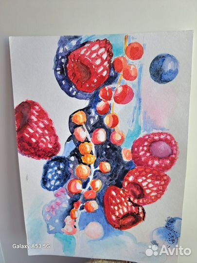 Картина интерьерная акварелью