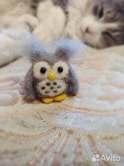 Совенок игрушка из войлока