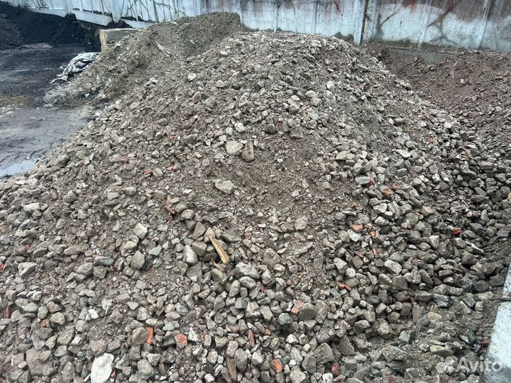 Бой бетона дробленый