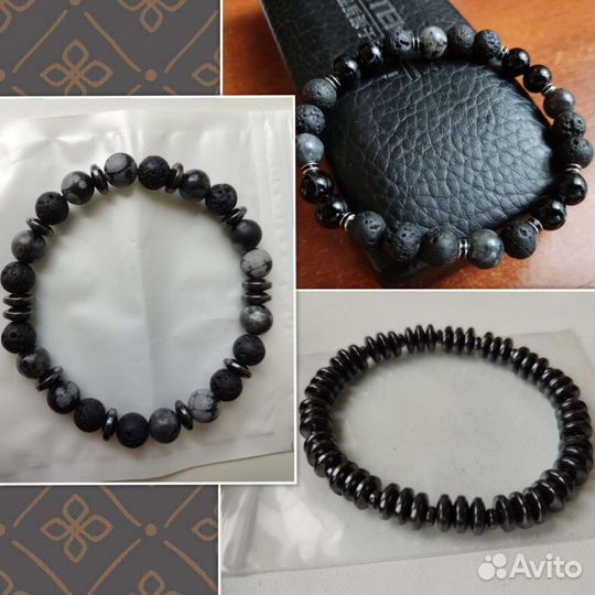 Браслеты нат. камни новые