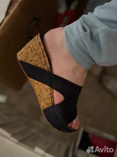 Сабо женские кожаные