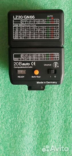 Фотовспышка Unomat 20B auto. Germany. Новая