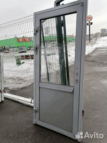 Готовые двери 950х2100 мм алюминиевые