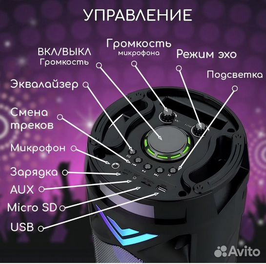 Блютуз колонка